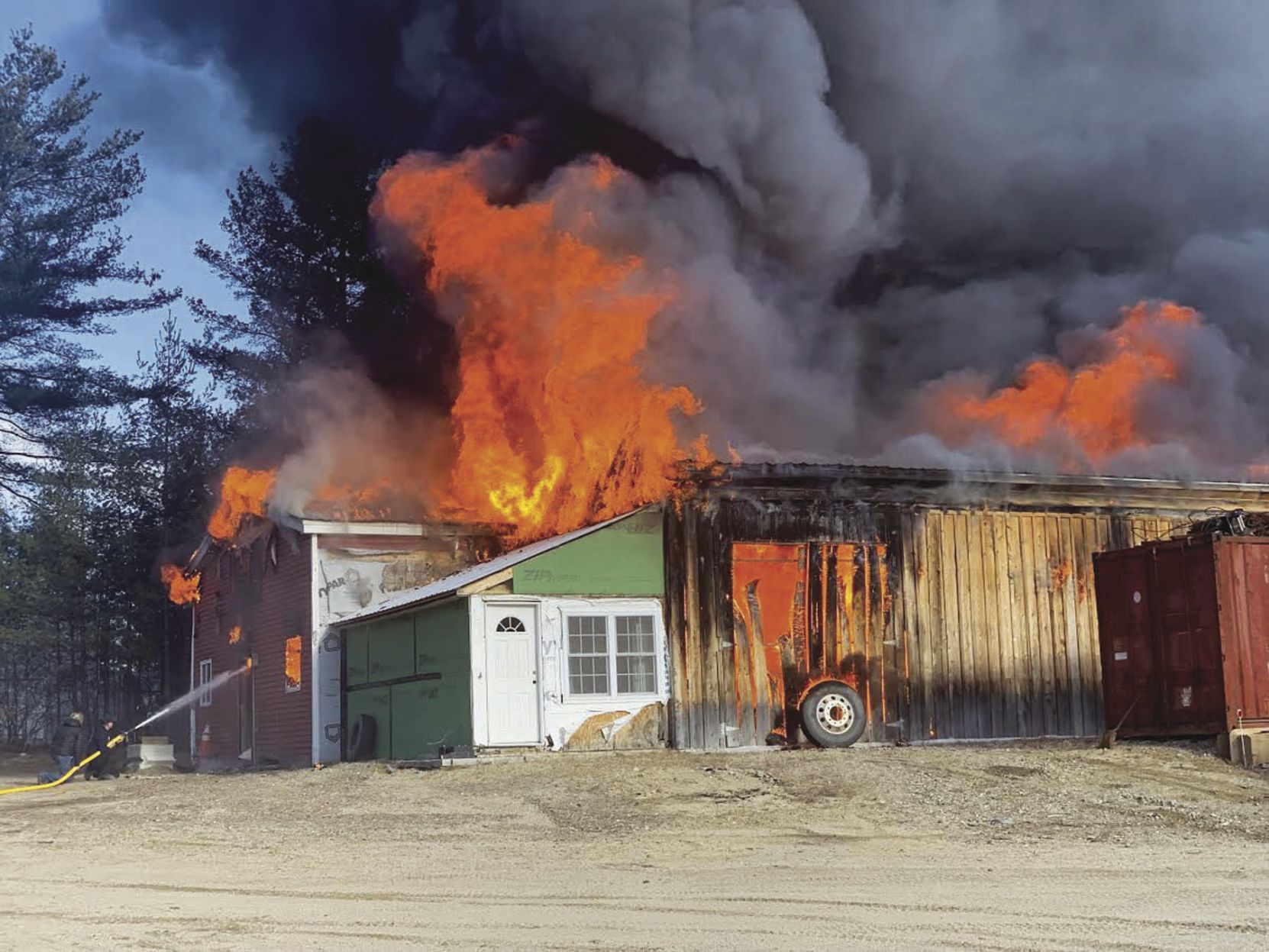 Fire destroys Tamworth building
